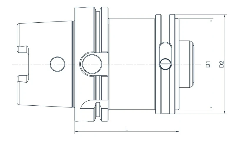 Переходная оправка AdvaCut с HSK80A на HSK63A, L=90мм; DIN 69893; A; G2.5