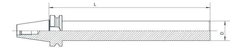 Заготовка оправки AdvaCut BT30, ø50мм, L=160мм; MAS403/BT
