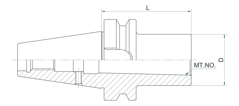 Держатель AdvaCut BBT50 для фрез с конусом Морзе №3 (MK3), L=65мм; MAS403/BT; A; G6,3;