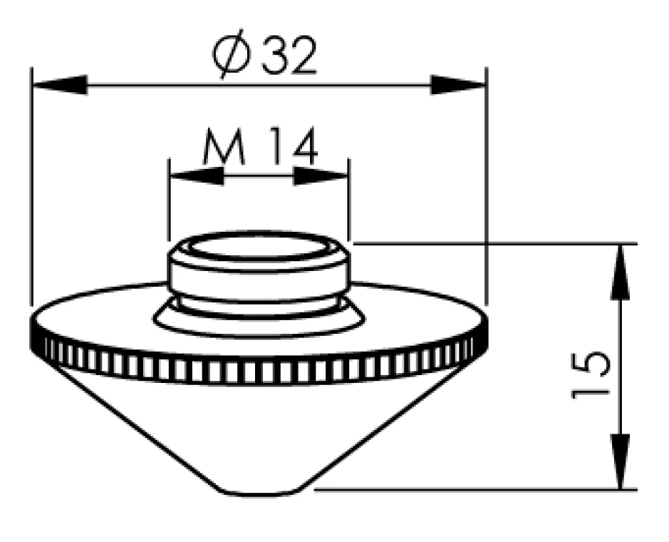 Сопло одинарное Ø1.2 М14 (120GJT0512, RT120-0512)