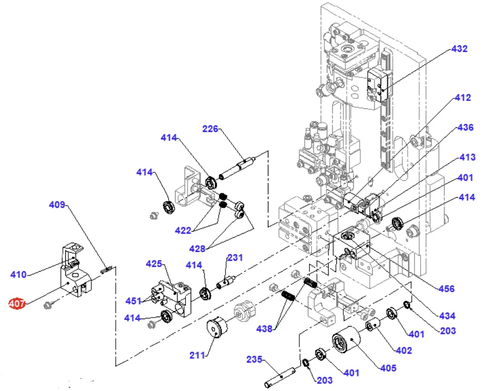 Верхняя подвижная направляющая AT. Реплика X085C232G51.