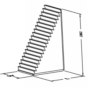 Угловая ступенчатая опора под прихват, 31x25x51 мм