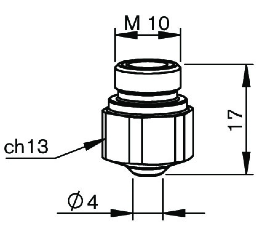 Двойное сопло Ø1.0 (3-16058 NK10 - 15, BY310-0001X)