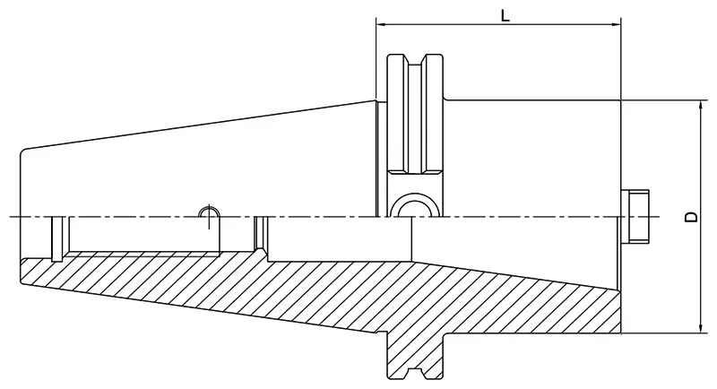 Переходная оправка AdvaCut с SK50 DIN69871 на SK50 DIN69871, L=120мм; A; G6,3;