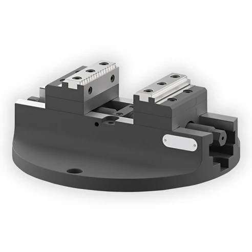 Тиски самоцентрирующиеся ø255 мм, ACR1-80 AdvaCut, для поворотного стола, 80x202 мм