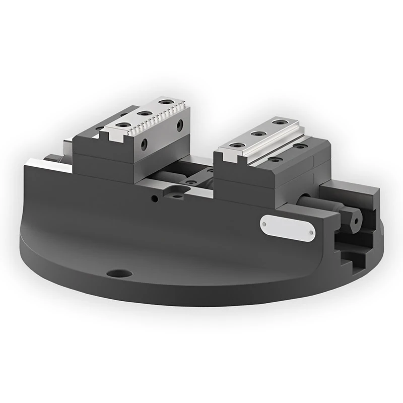 Тиски самоцентрирующиеся ø255 мм, ACR1-80 AdvaCut, для поворотного стола, 80x202 мм
