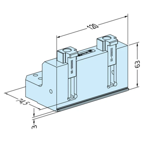 Вертикальное зажимное приспособление, PalletSet W, 0-100 мм