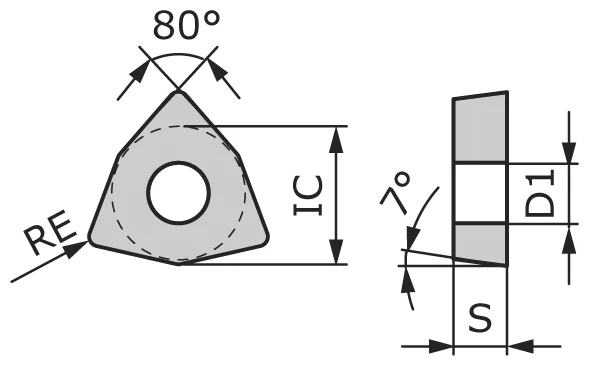 Пластина токарная WCMT06T308-TFPM-CC1025