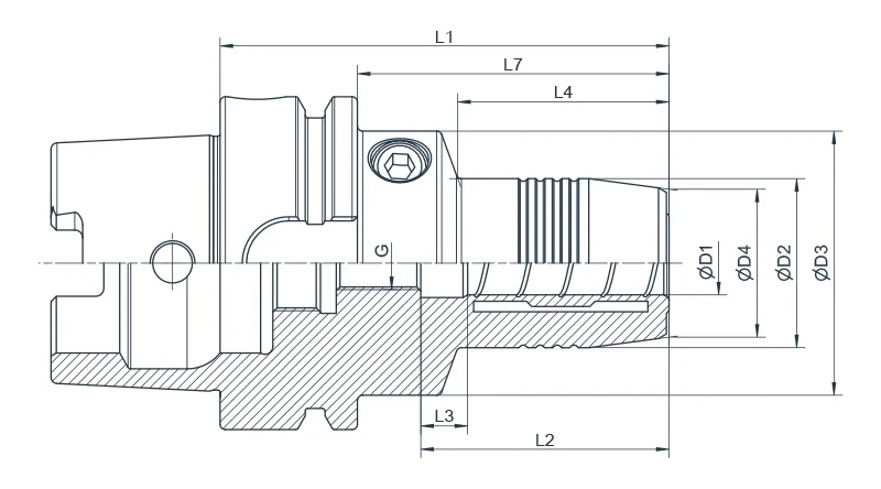 Гидропластовый патрон AdvaCut HSK80A, отверстие ø12мм, L=85мм; DIN 69893; A; G2.5