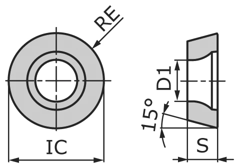 Пластина PCD токарная RDEW120400-PNA1-PD4025