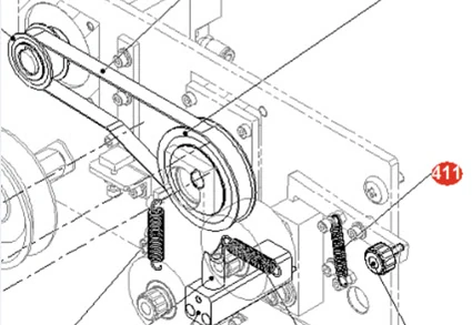 Спиральная пружина стопора оси Z (DB20900). Реплика X927D309H01