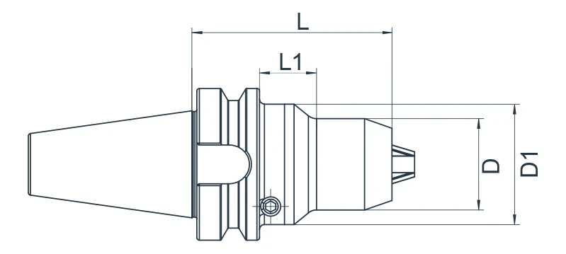 Cверлильный патрон AdvaCut BT40, ø 3-16мм, L=90мм; MAS403/BT; AD; G6,3;