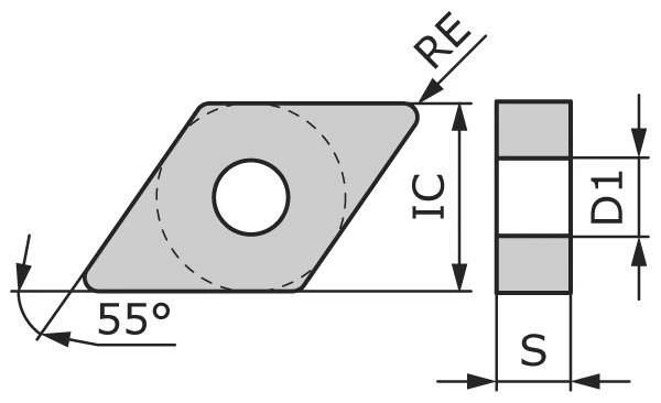 Пластина токарная DNMG150404-TAPP-CF1010