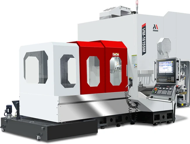 Высокоскоростной фрезерный станок с ЧПУ по металлу VM-1615SM, двухколонный, стол 1800х1300 мм