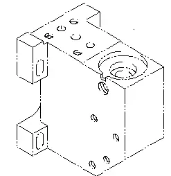 Корпус нижнего ролика Mitsubishi CX, BA,FA. Реплика X181A788G72