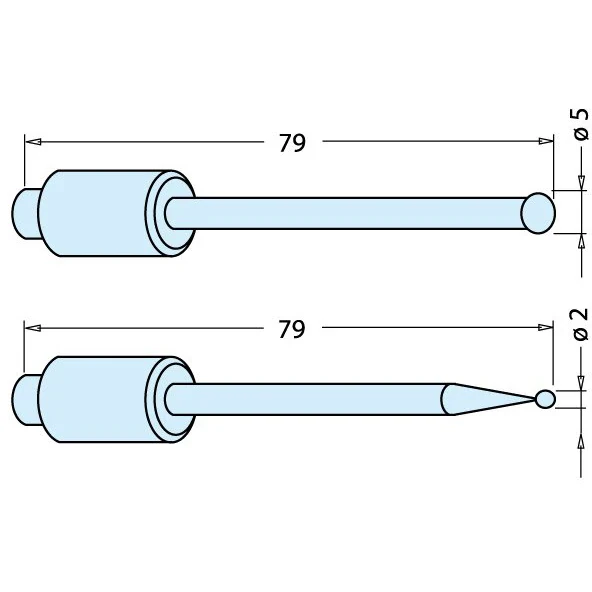 Наконечник для измерительных щупов Ø 2мм. Реплика ER-010561