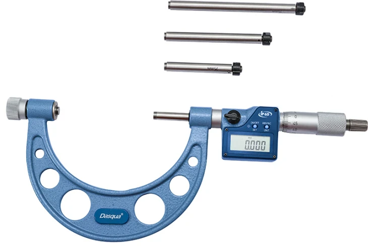 Микрометр цифровой IP65 со сменными измерительными пятками; 200-300мм/8-12"; 0.001мм/0.00005"