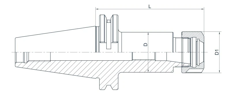 Цанговый патрон AdvaCut SK50, ER40, ø3-26 мм, H=100мм; DIN69871; AD; G6,3