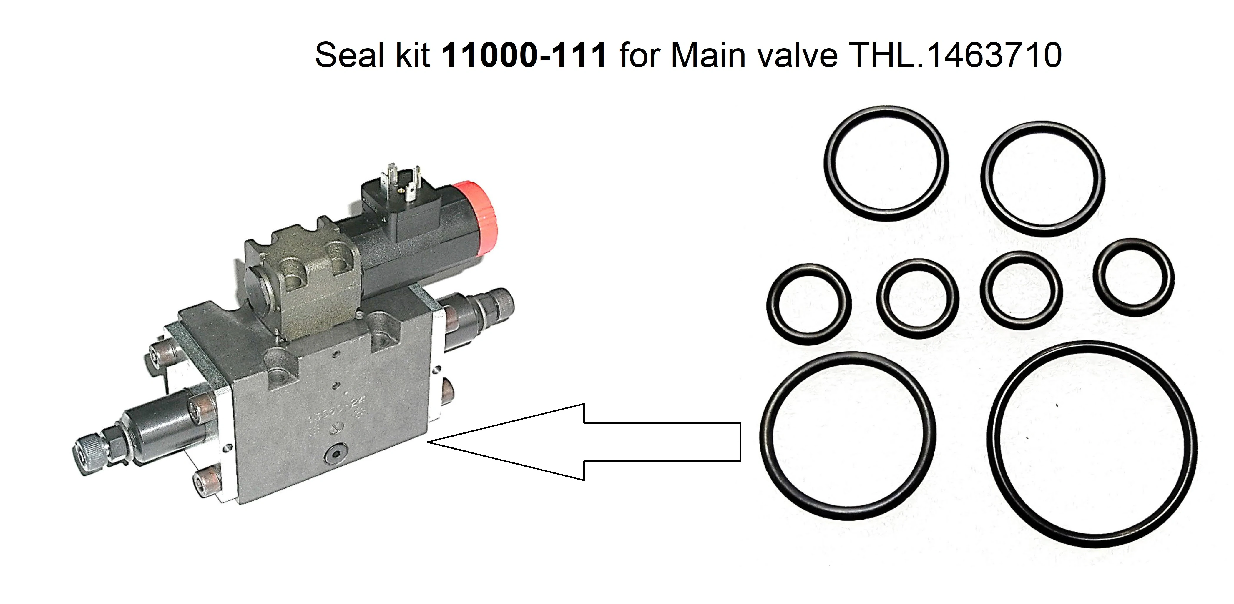 Комплект уплотнений главного клапана 11000-111
