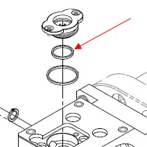 Уплотнение аспиратора меньшее. Реплика S932N410P12