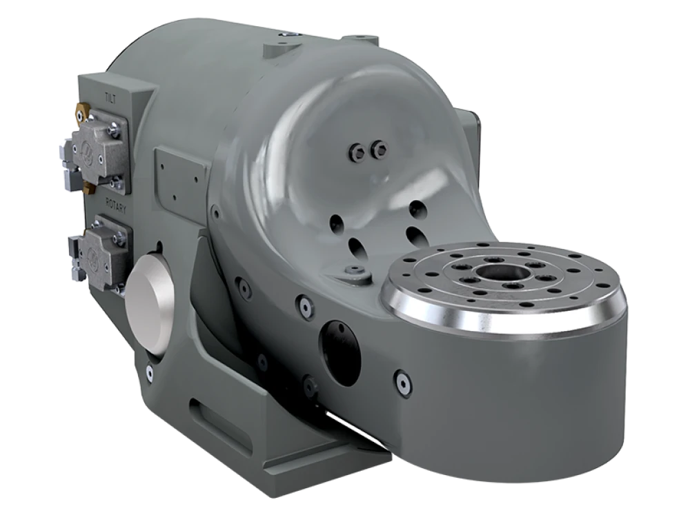 Наклонно-поворотный стол с сервоприводом и пневмотормозом, диаметр планшайбы 160 мм