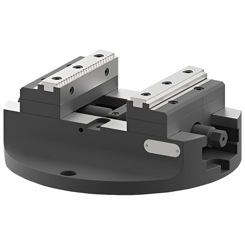 Тиски самоцентрирующиеся ø255 мм, ACR1-125 AdvaCut, для поворотного стола, 125x202 мм