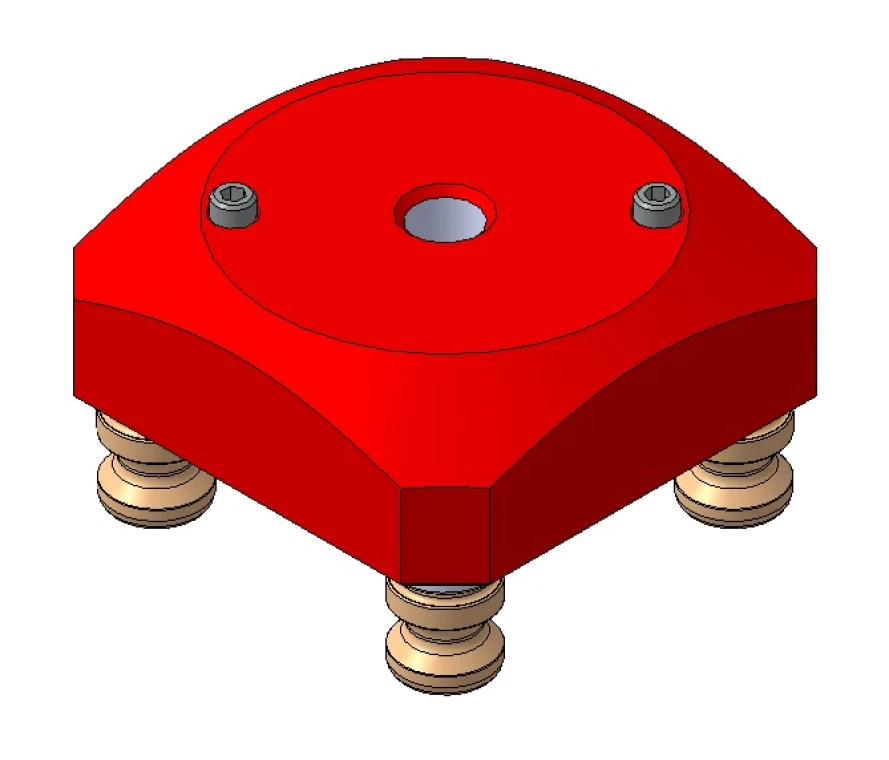 Адаптер RockLock 52 мм для Renishaw OTS, включает 1x адаптер алюминиевый R52-HTS-1, 4x тяговый болт PS16F