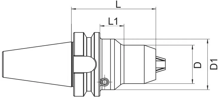 Cверлильный патрон AdvaCut BBT50, ø 1-13мм, L=100мм; MAS403/BT; AD; G6,3;