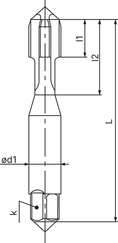 Метчик машинный M14x1.25 HSSE-PM TiCN 6HX DIN 376 для сквозных отверстий, серия HF