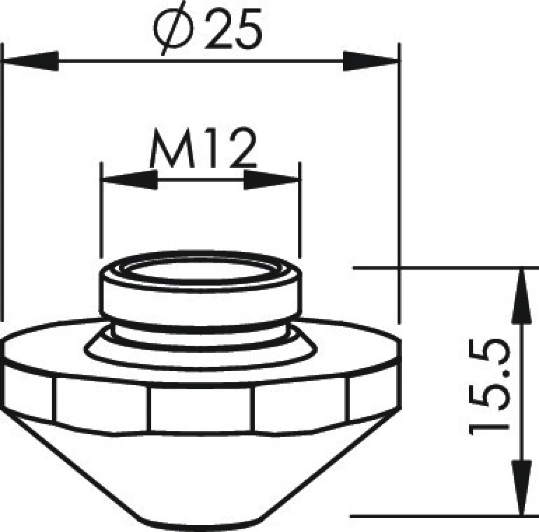 Сопло одинарное Ø1.7 EAA (1324864, TR407-4864X)
