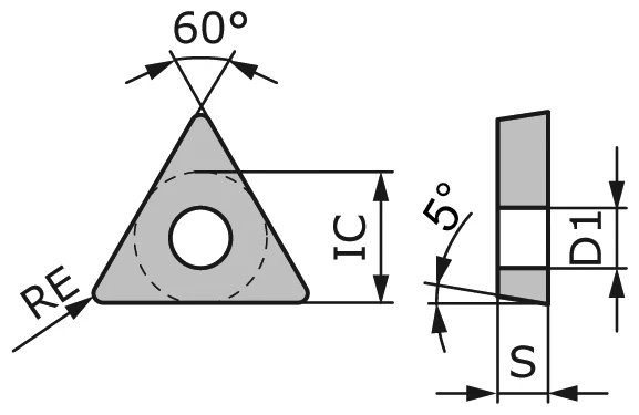Пластина токарная TBGT060104-TCLL-CP1320