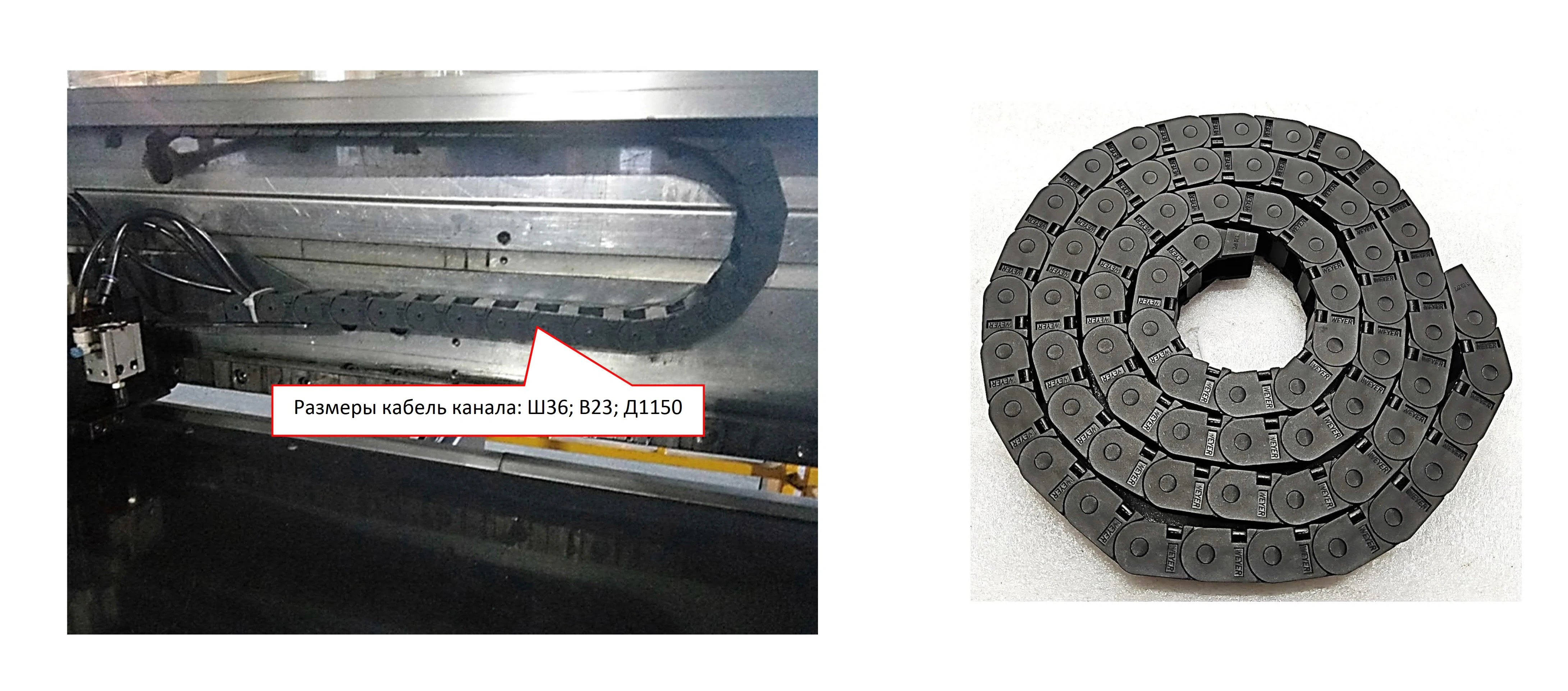 Кабельный канал оси Х