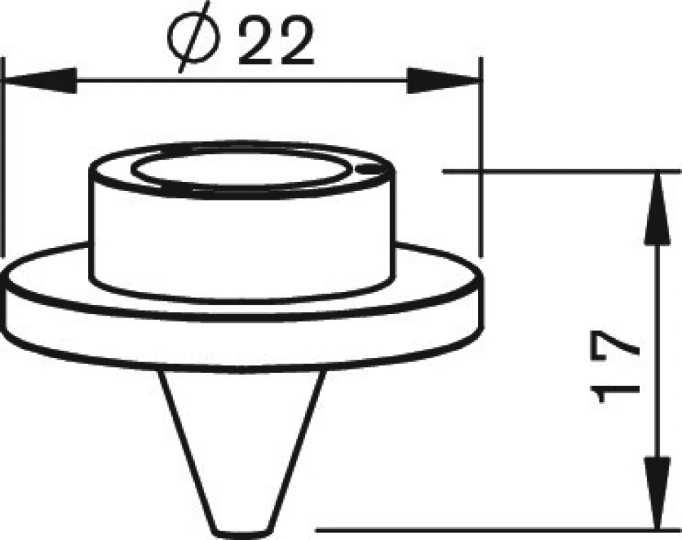 Внутреннее cопло Ø1.3 -  8 отв. для Mitsubishi LVP, Amada X1 (W270, MB316-270)