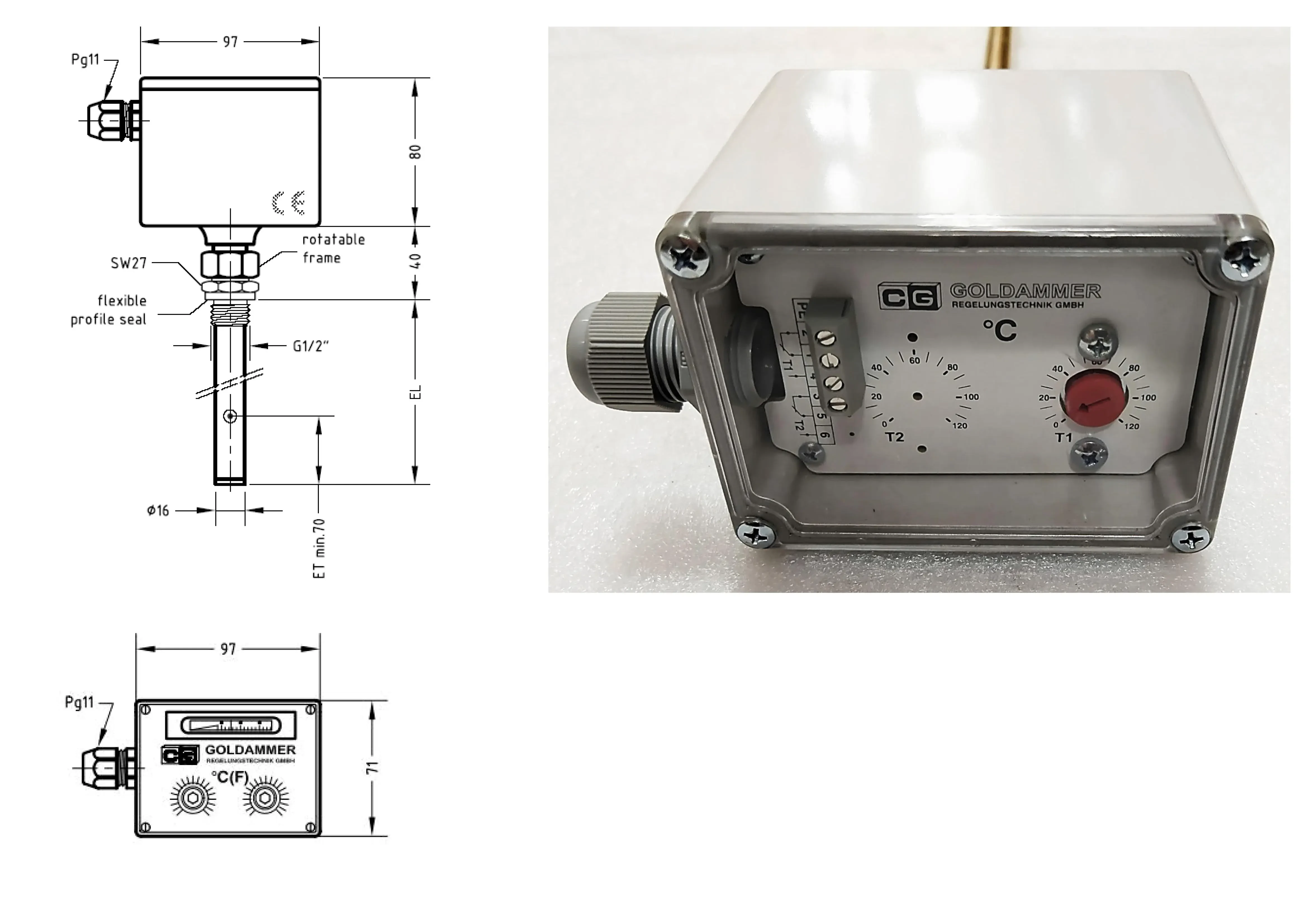 Датчик температуры масла для HRE