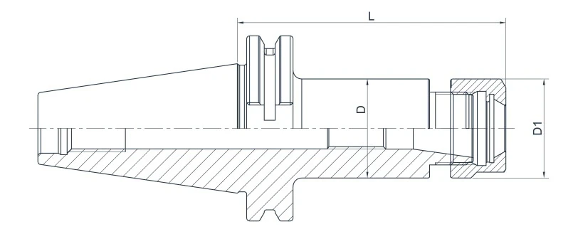 Цанговый патрон c шестигранной гайкой AdvaCut SK50, ER16, ø1-10 мм, H=70мм; DIN69871; AD; G6,3