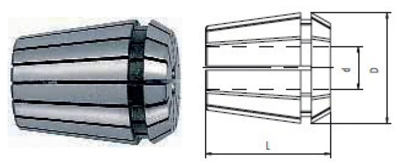 Цанга ER16, ø2.5 мм, макс. биение 0,01 мм
