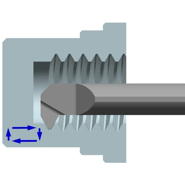 Мини-резец резьбовой MKRER-040-150-600-NS
