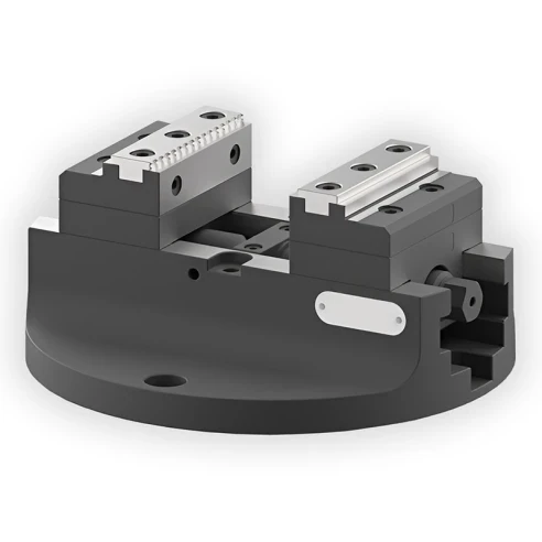 Тиски самоцентрирующиеся ø210 мм, ACR1-80 AdvaCut, для поворотного стола, 80x152 мм