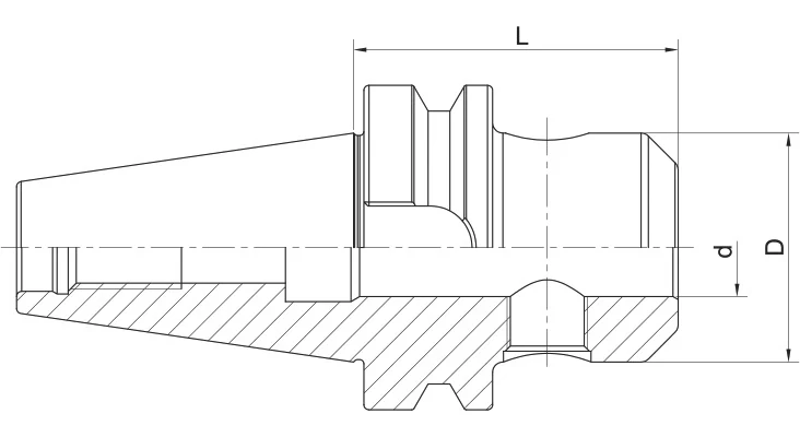 Патрон AdvaCut Weldon BBT40, отверстие ø8мм, L=100мм; MAS403/BT; AD; G6,3;