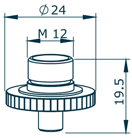 Cопло одинарное Ø1.5 хромированное (Prima LW6.1G.500)