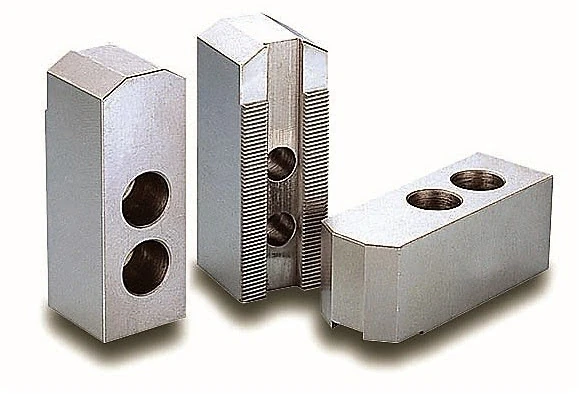 Cтальные мягкие дюймовые накладные кулачки (3 шт.) для гидравлических патронов ⌀210 мм, 90x35х40 мм, паз 17 мм, МЦ 23 мм, М12, гребенка 1/16"x90