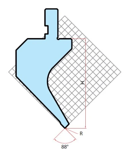 AM Пуансон 453 HR 88° R=0,6 H=89,4 L=835 (секционный)
