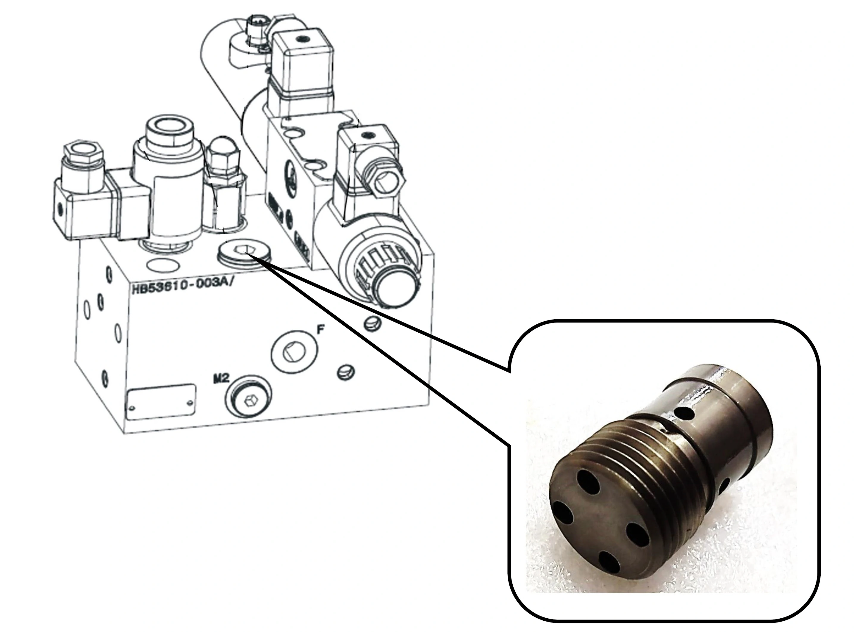 HV08610  Клапан сброса давления VDBE03E352 A1