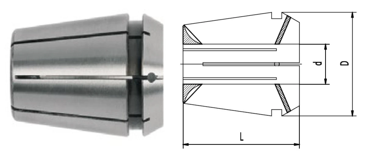 Комплект герметичных цанг ER40, ø4-26 мм (23 шт.)