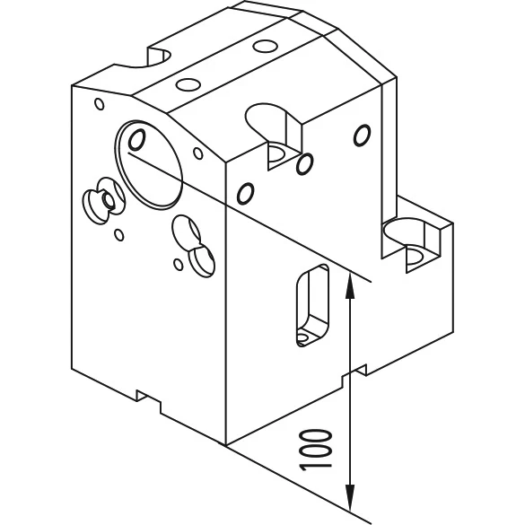 Держатель расточных резцов и корпусных сверл Ø32 мм, BMT40 DMG MORI, H=100 мм