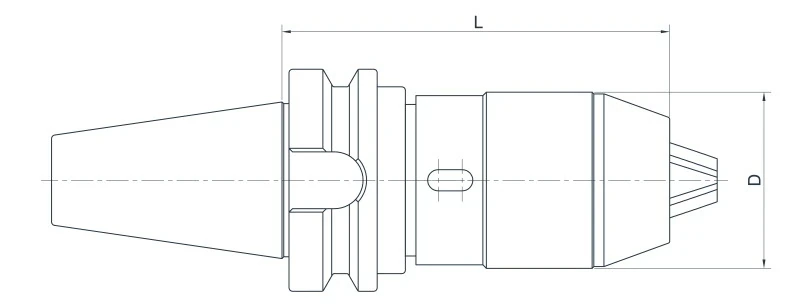 Универсальный сверлильный патрон AdvaCut BT50, ø 1-8мм, L=90мм; MAS403/BT; A;