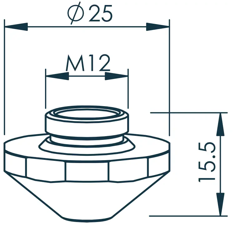Сопло одинарное Ø2.7 EAA (1324867, TR407-4867)