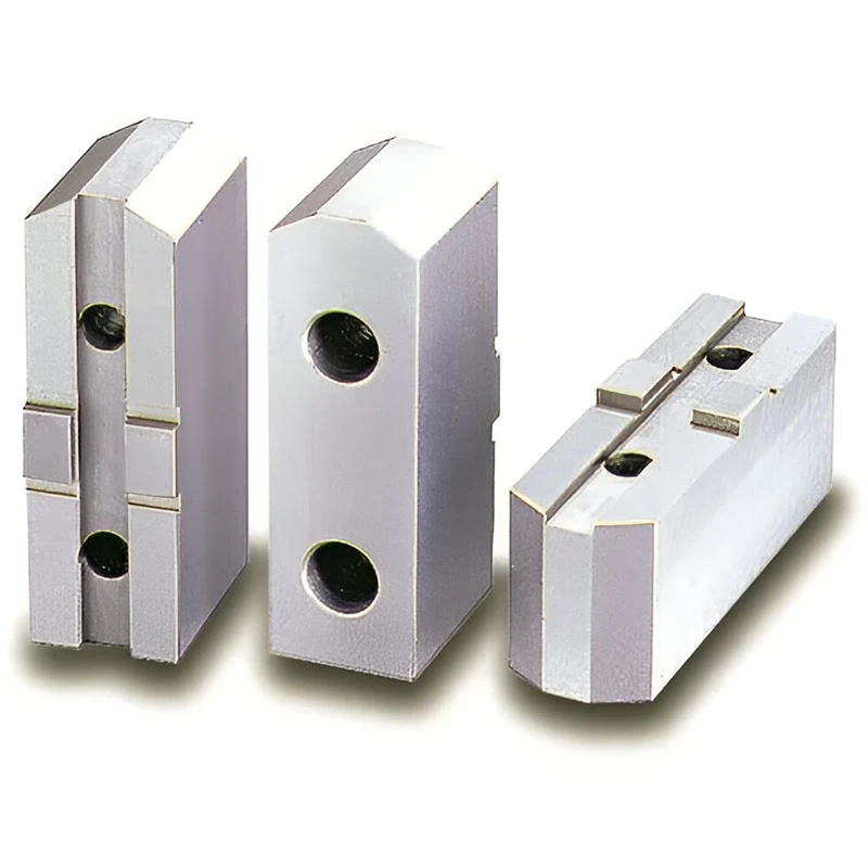 Cтальные мягкие накладные заостренные кулачки (3 шт.) для ручных патронов ⌀305 мм, 125x54х42 мм, паз 12,7 мм, МЦ 19,3 мм, М12