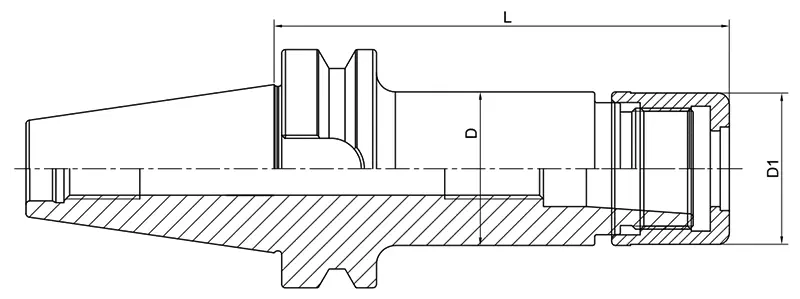 Цанговый патрон AdvaCut BBT40 SKS20, ø2-20 мм, H=120; MAS403/BBT; AD; G2,5