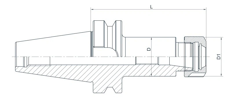 Цанговый патрон AdvaCut BBT40 ER40, ø3-26 мм, H=80; MAS403/BBT; AD; G6,3